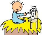 Baby Jesus Clipart Pictures- Niño Jesús en el pesebre clipart, nacimiento del nino jesus clip art